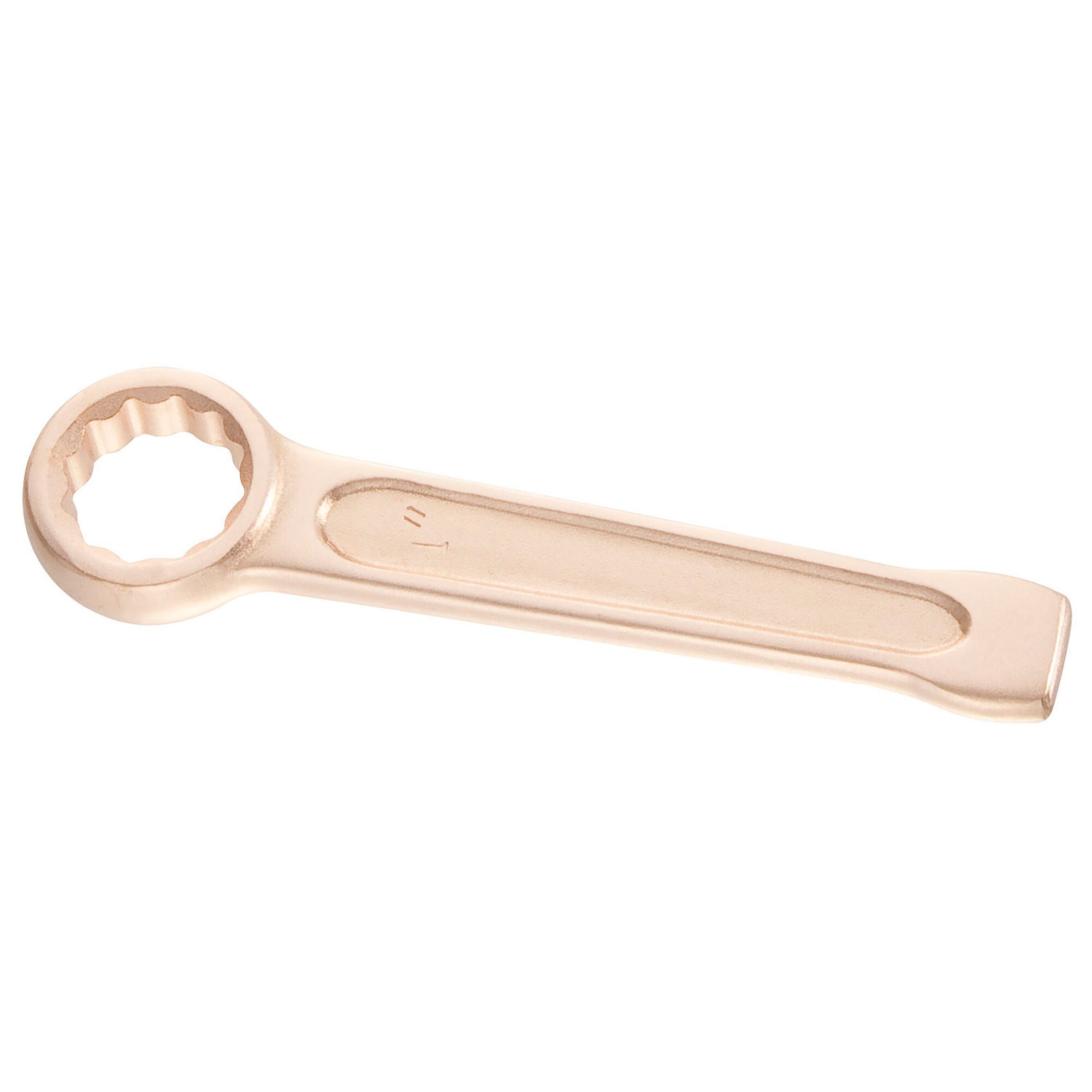 Facom 50_2P5_8SR box-end wrench, bronze finish, photography, top angle, white background.